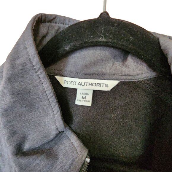 Port Authority Ladies Medium Gray Soft Shell Jacket - Picture 3 of 3